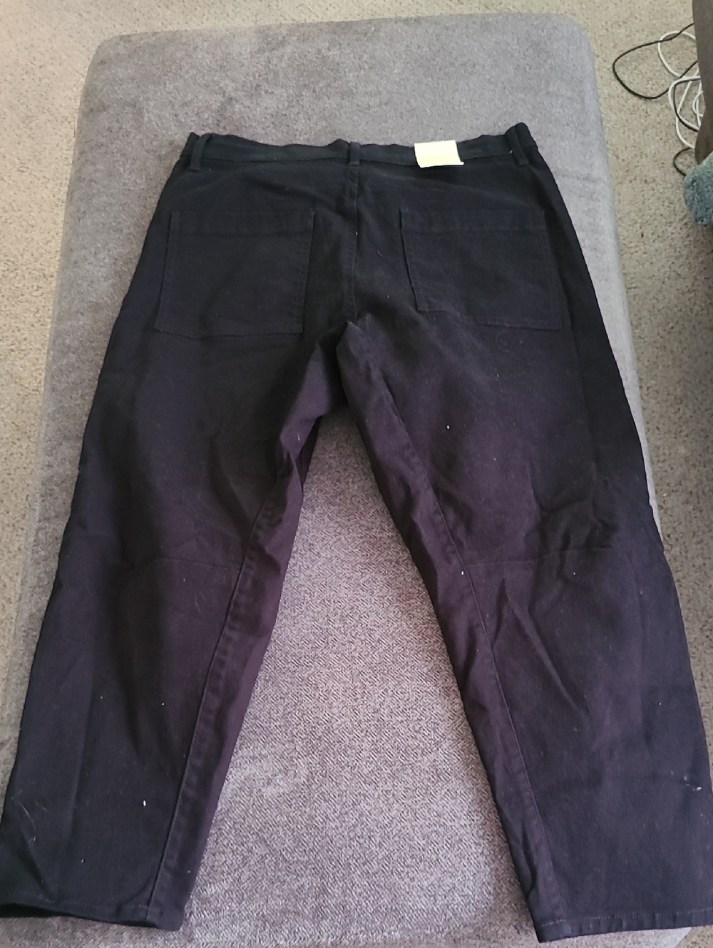 Womens Farmer's Market Black Denim Baggy Jeans
